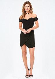 Bebe Mimi Off Shoulder Dress