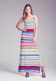 Bebe Striped Maxi Dress