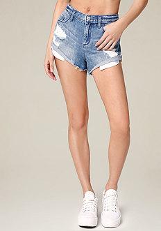 Bebe Roll Hem Shorts