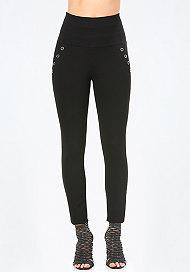 Bebe Snap High Rise Leggings