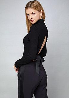 Bebe Cherry Open Back Top