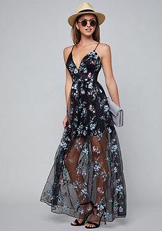 Bebe Embroidered Dress