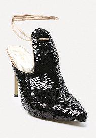 Bebe Sherlay Sequin Mules