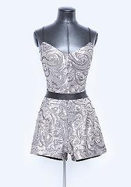 Bebe Elisa Sequin Romper