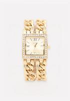 Bebe Double Band Square Watch