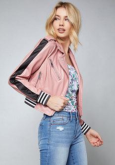 Bebe Team Block Biker Jacket