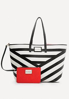 Bebe Kiki Chevron Tote