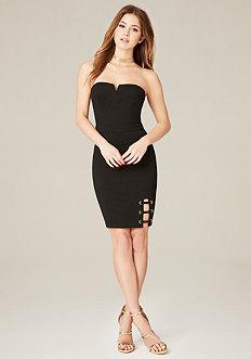 Bebe Taryn Grommet Hem Dress