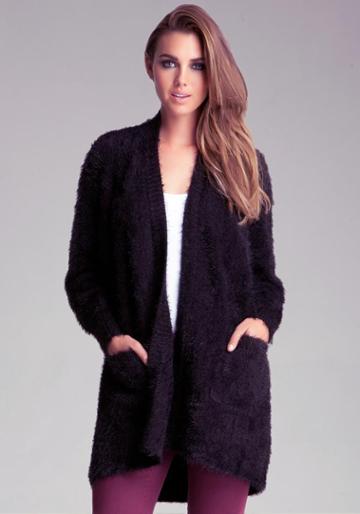 Fuzzy Sweater Cardigan