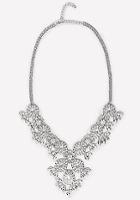 Bebe Crystal Filigree Necklace