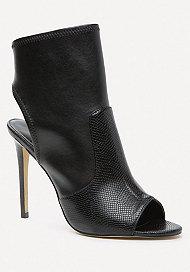 Bebe Jessamyn Open Toe Booties