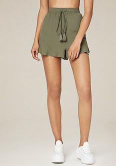 Bebe Flutter Hem Tap Shorts