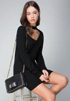 Bebe Mock Neck Sweater Dress