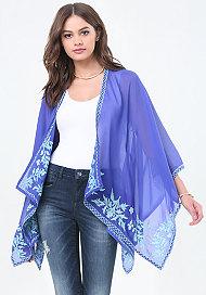 Bebe Embroidered Cover Up