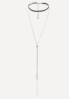 Bebe Choker & Snake Chain Lariat