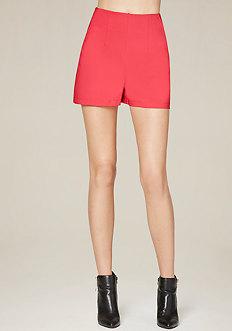 Bebe Back Zip Shorts
