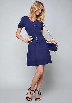 Bebe Tassel Lace Up Dress