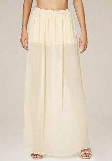 Bebe Vivienne Shorts Maxi Skirt