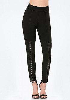 Bebe Petite Hook Trim Leggings