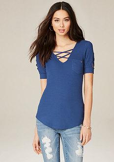 Bebe Chloe Top