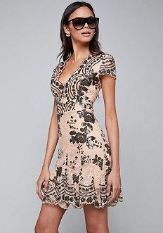 Bebe Valorie Embellished Dress