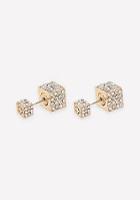 Bebe Front-back Cube Earrings