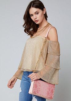 Bebe Rachel Glitz Top