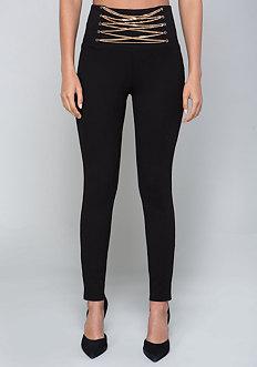 Bebe Athena Chain Waist Leggings
