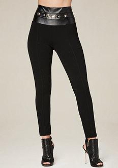 Bebe Front Riding Bit Leggings
