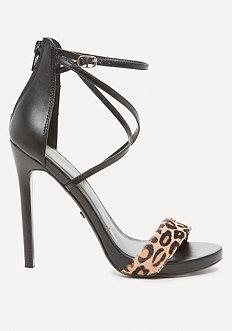 Bebe Layla Calf Hair Sandals