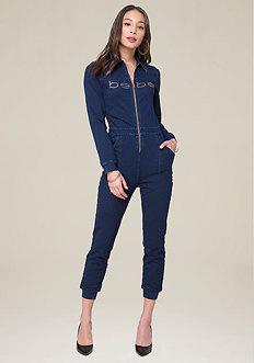 Bebe Logo Alana Jumpsuit