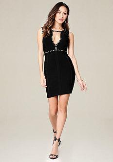 Bebe Caleigh Studded Dress