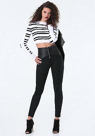 Bebe Wrap Waist Leggings