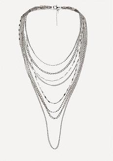 Bebe Layered Chain Necklace