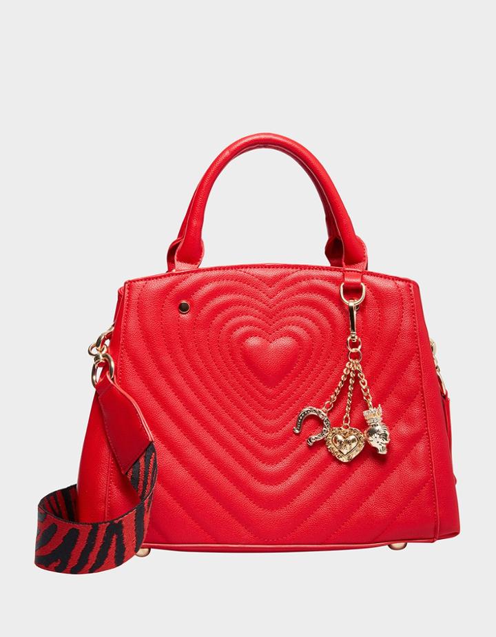 Betseyjohnson Radiant Heart Satchel Red
