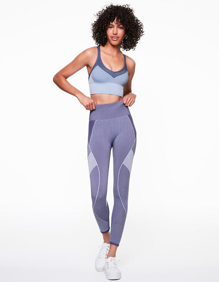 Betseyjohnson Mapped Stripe Seamless Legging Grey