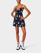 Betseyjohnson Betseys Vintage Inspired Fit And Flair Dress Black-white