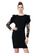 Betseyjohnson Lady Lace Sleeve Dress Black