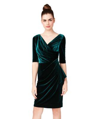 Steve Madden Velvet Vixen Dress Green