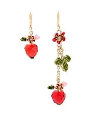 Steve Madden Tropical Punch Cherry Mismatch Earrings Multi