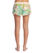 Steve Madden Tropical Vibes Terry Shorts Blue Multi