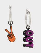 Betseyjohnson Star Power Peace Out Earrings Multi
