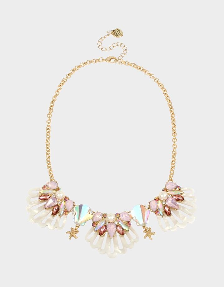 Betseyjohnson Surfmaid Shell Necklace Ivory