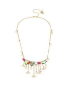 Steve Madden Crabby Couture Fish Frontal Necklace Multi