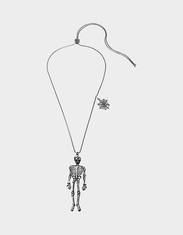 Betseyjohnson Just Treats Skeleton Glow Pendant Crystal