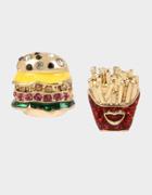 Betseyjohnson Snack Attack Burger And Fries Studs Multi