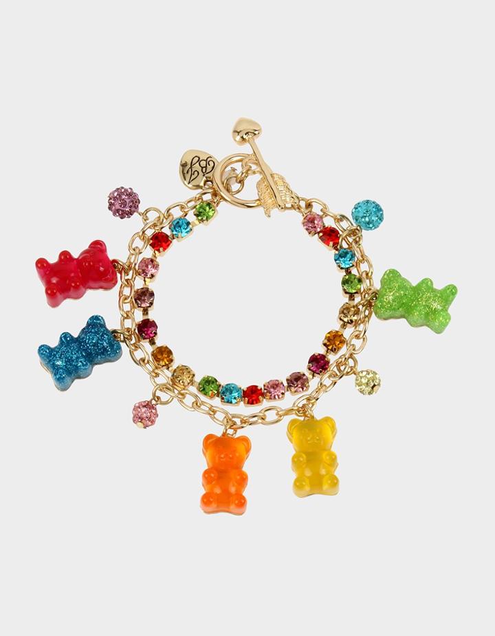 Betseyjohnson Gummy Bear Charm Bracelet Multi
