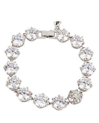 Steve Madden Betsey Blue Crystal Tennis Bracelet Crystal