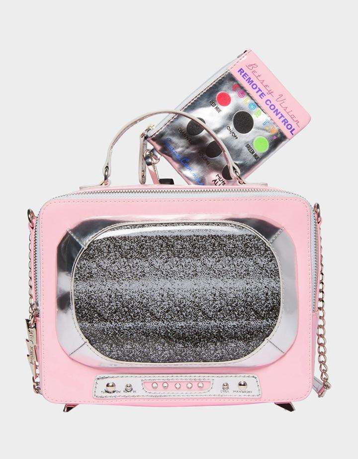 Betseyjohnson Kitsch Boob Tube Crossbody Multi