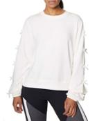 Steve Madden Bow All About It Sweatshirt Ivory